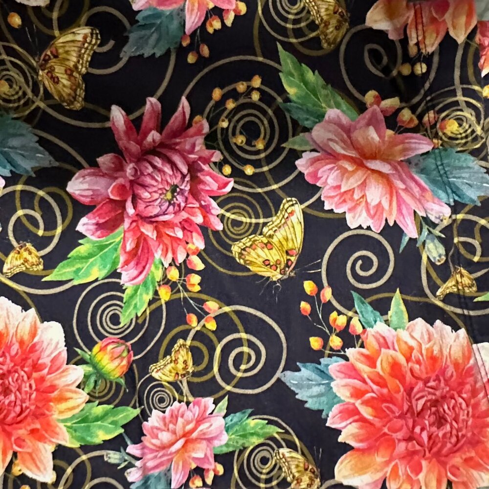 Johnny Was Uptown Legging Floral Print w/Contrast Ankle XXL - Picture 6 of 8